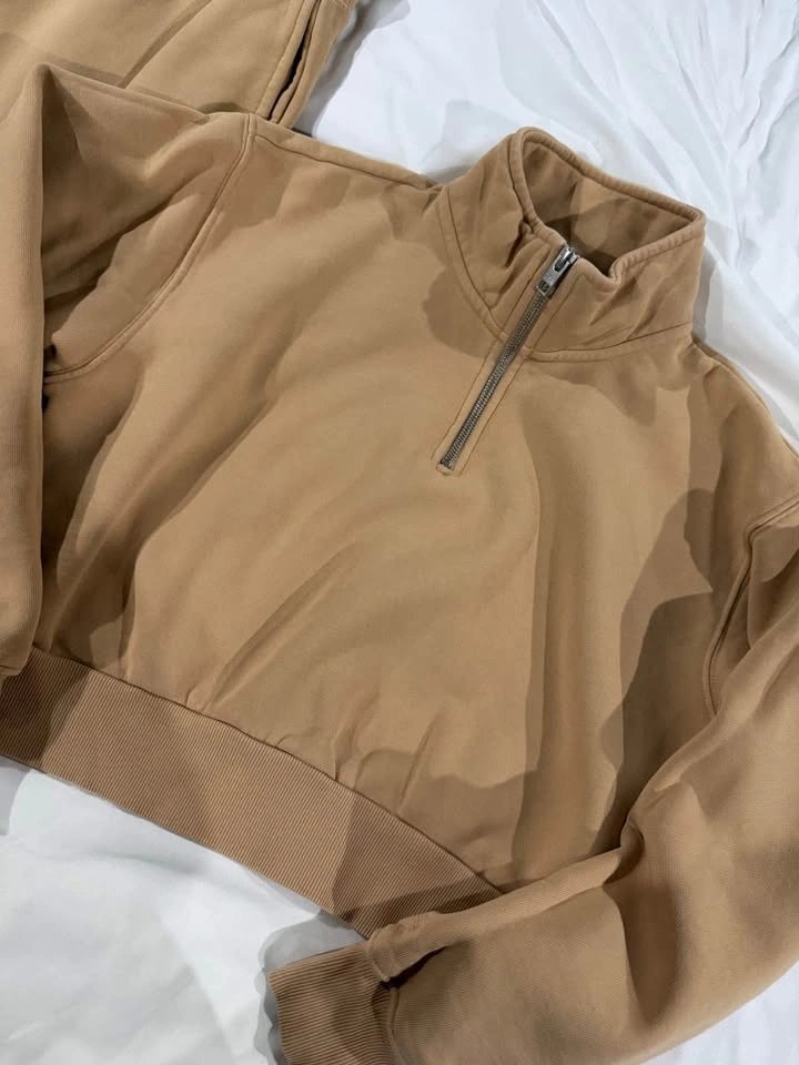 TNA Cozy Crop Top and Sweatpants Set