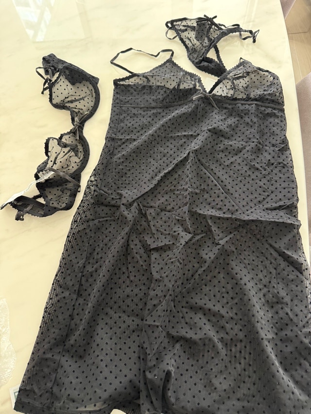 Zara Lingerie Set - Bra (34B), Bottoms (L), Slip (L)