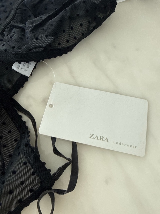 Zara Lingerie Set - Bra (34B), Bottoms (L), Slip (L) - photo 2