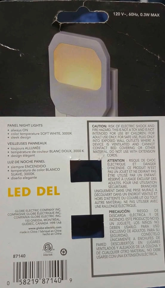 Globe Electric LED Night Lights, White, QTY - 2 - photo 4