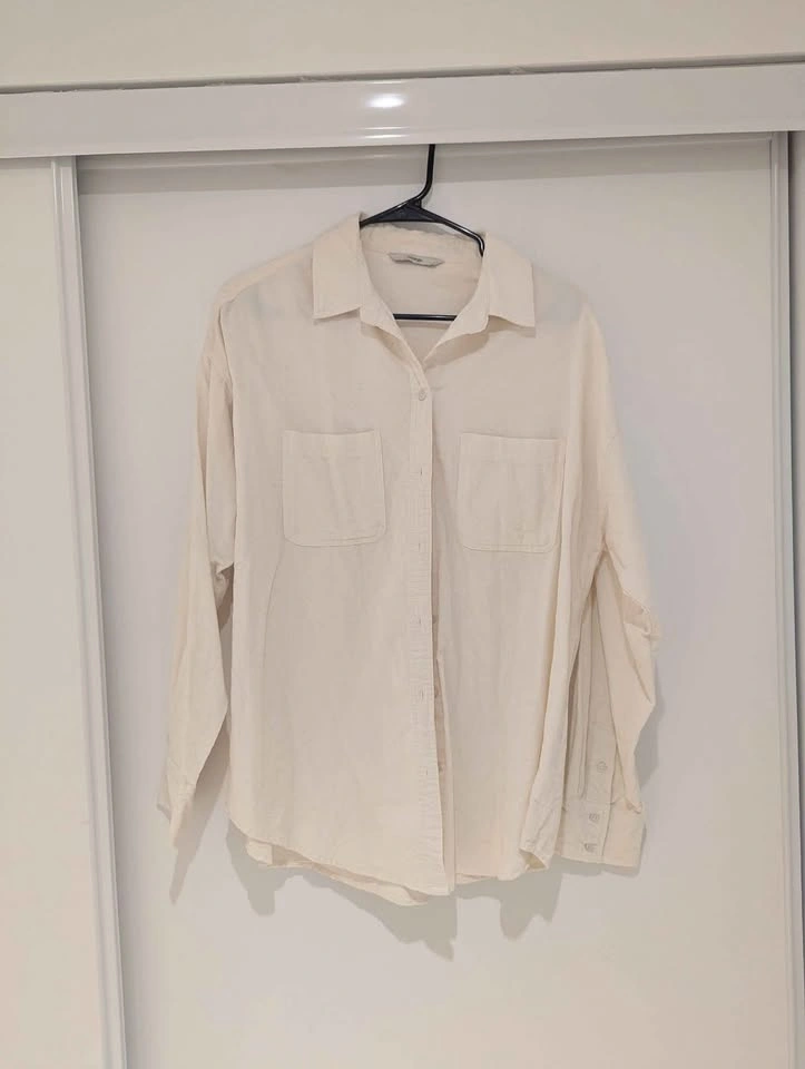 white cordury shirt - photo 2