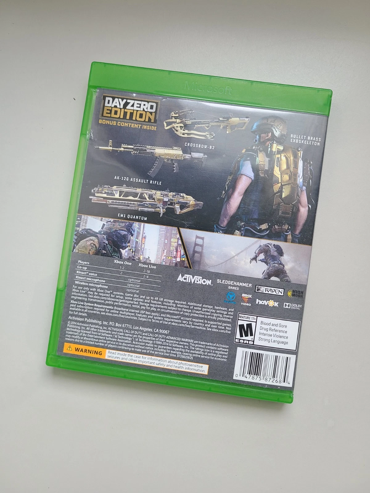 Call of Duty Advanced Warfare Day Zero Edition Xbox One CIB - photo 5