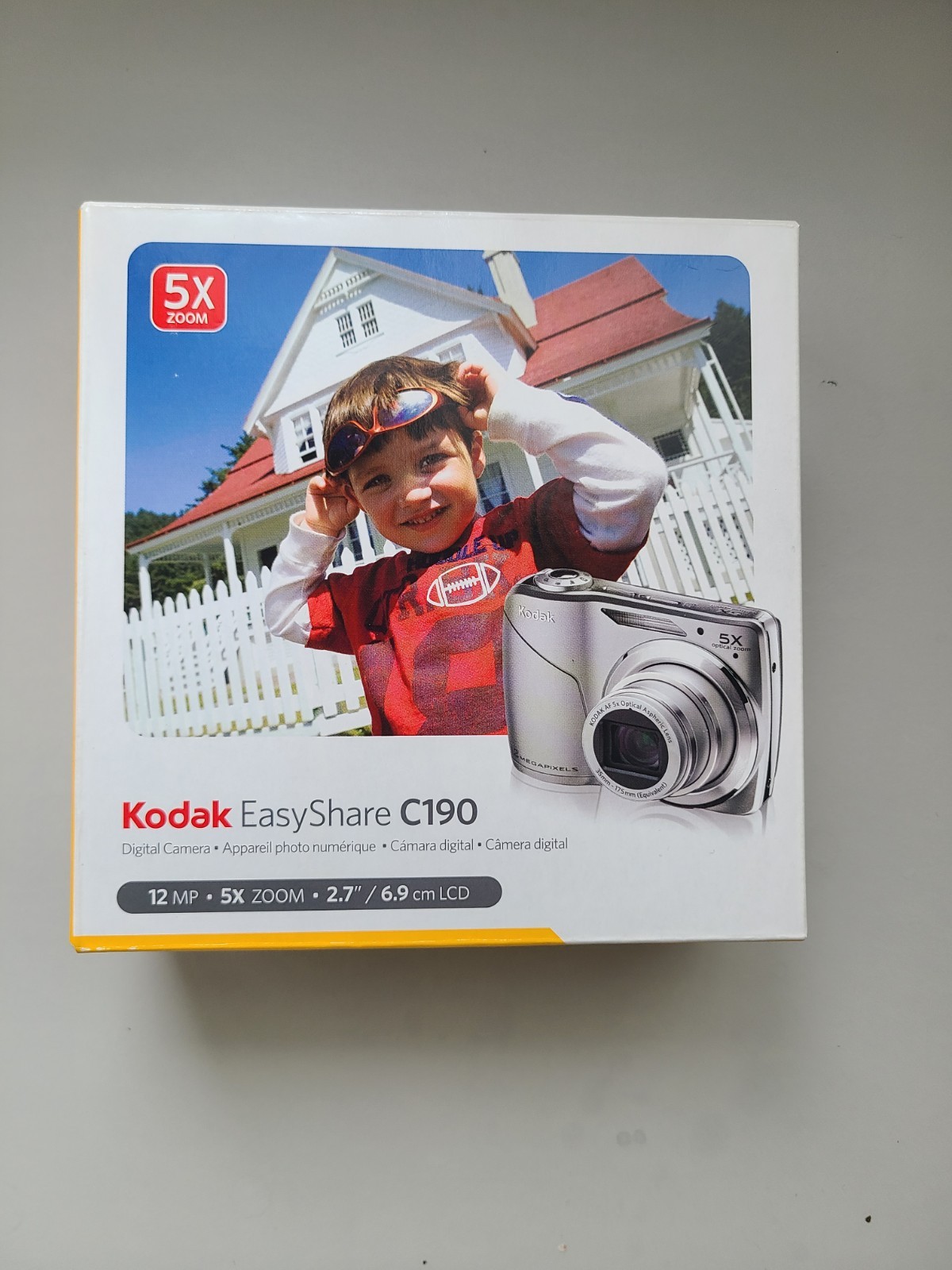 Kodak EasyShare C190 12MP Digital Camera 5x Zoom Blue NEW Open B