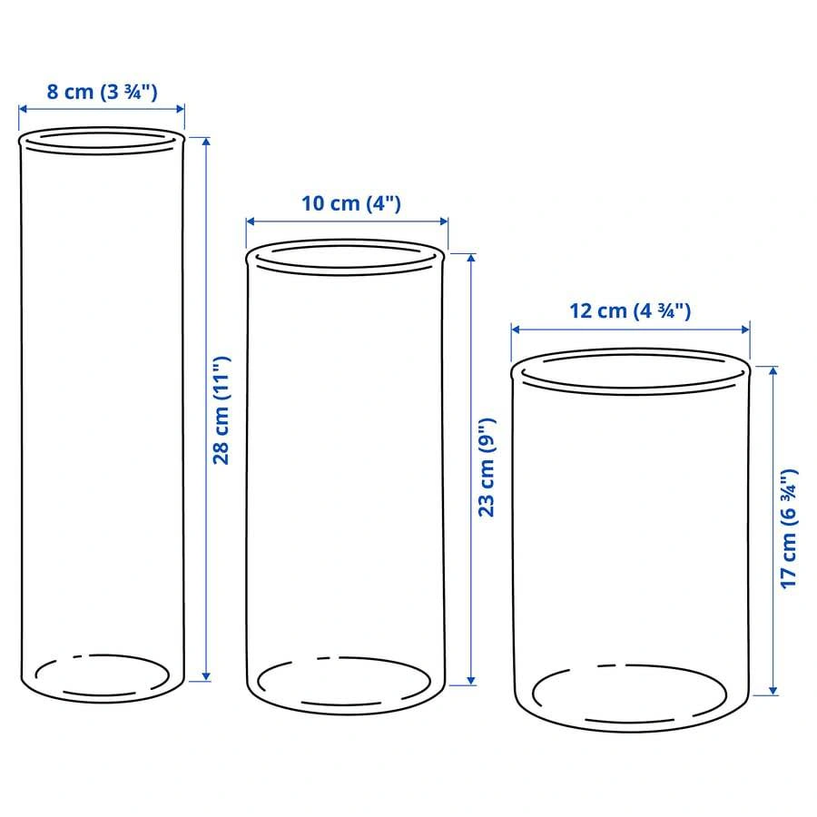 $10 | IKEA Cylinder Vase set | Firm price - photo 4