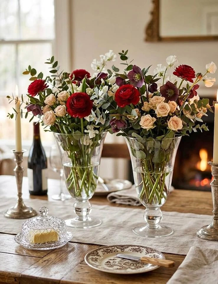 Glass urn set