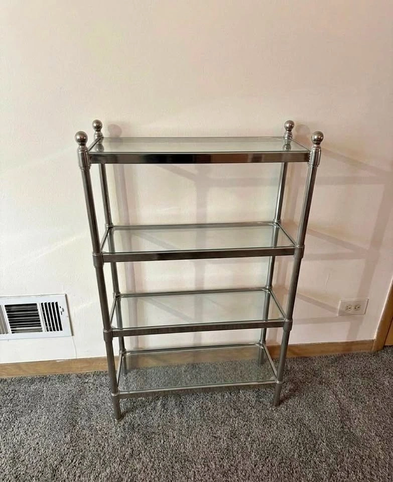 4-tier silver shelf