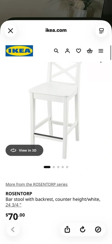 ROSENTORP Bar stools (set of 2) - photo 3