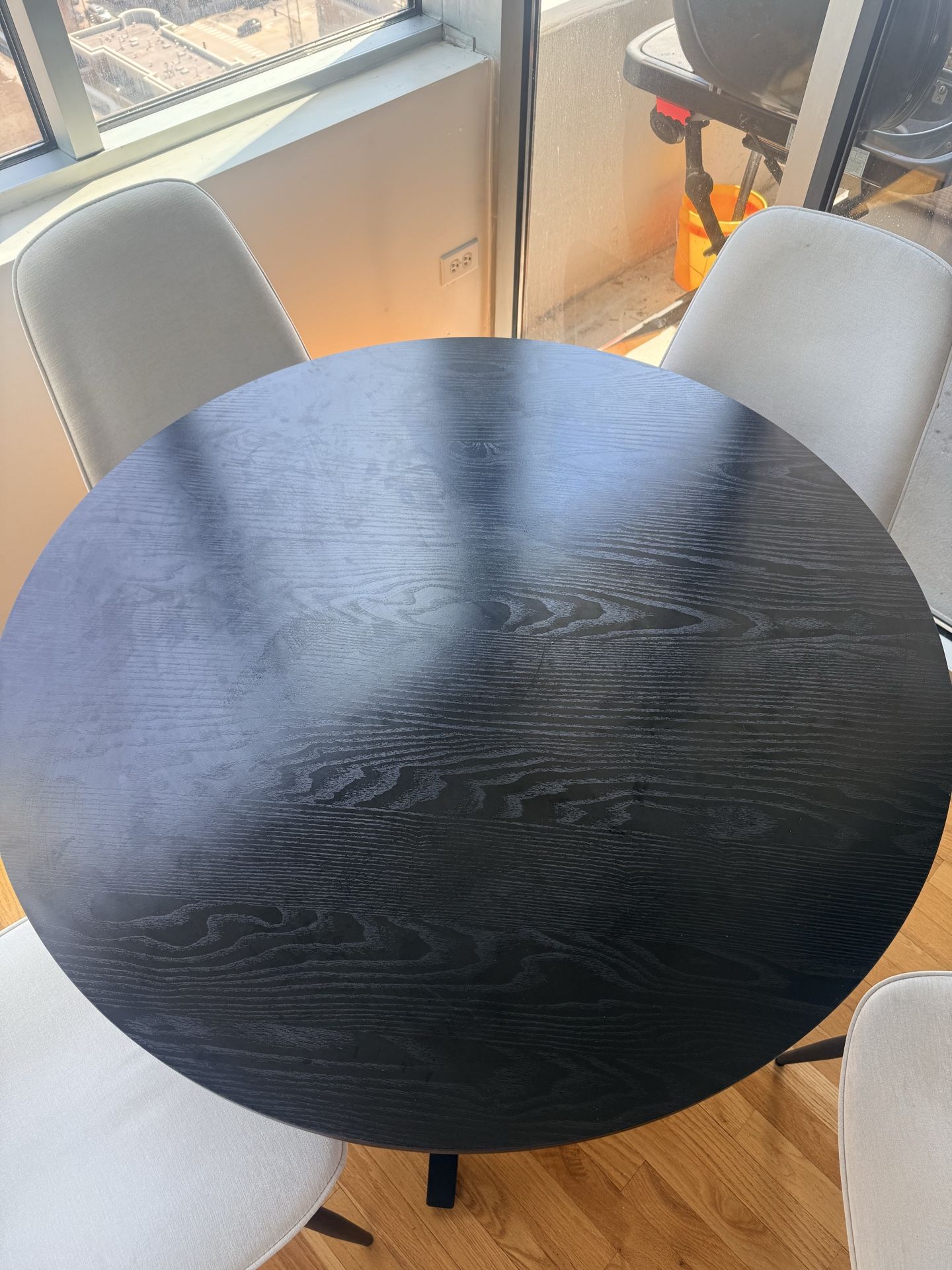 4-Person Dining Table Set with Round Table & 4 Chairs - photo 5