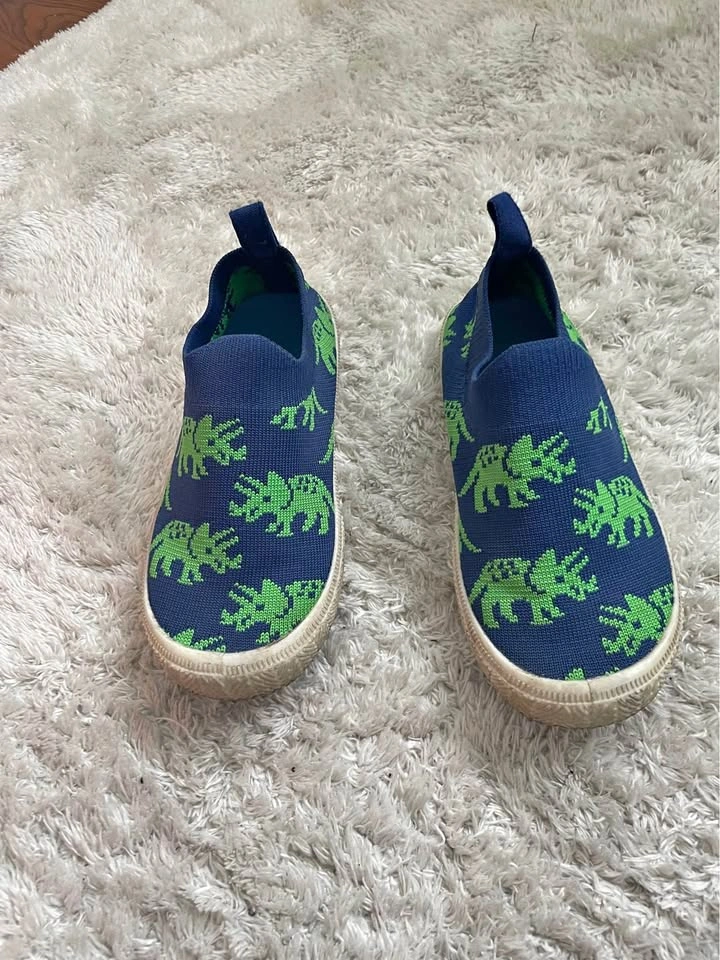 Jan & Jul Graphic Slip On Shoe - Triceratops Size 12
