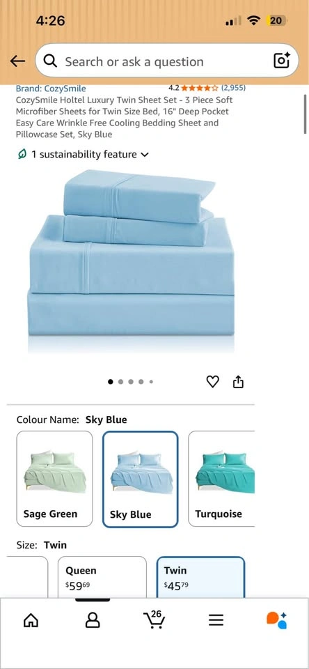 Brand New Twin Bedsheet Set - photo 3