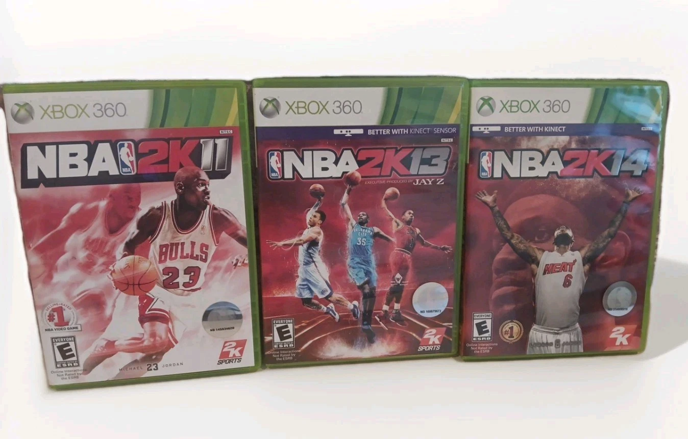 Xbox 360 NBA 2K11, 2K13, 2K14 Bundle