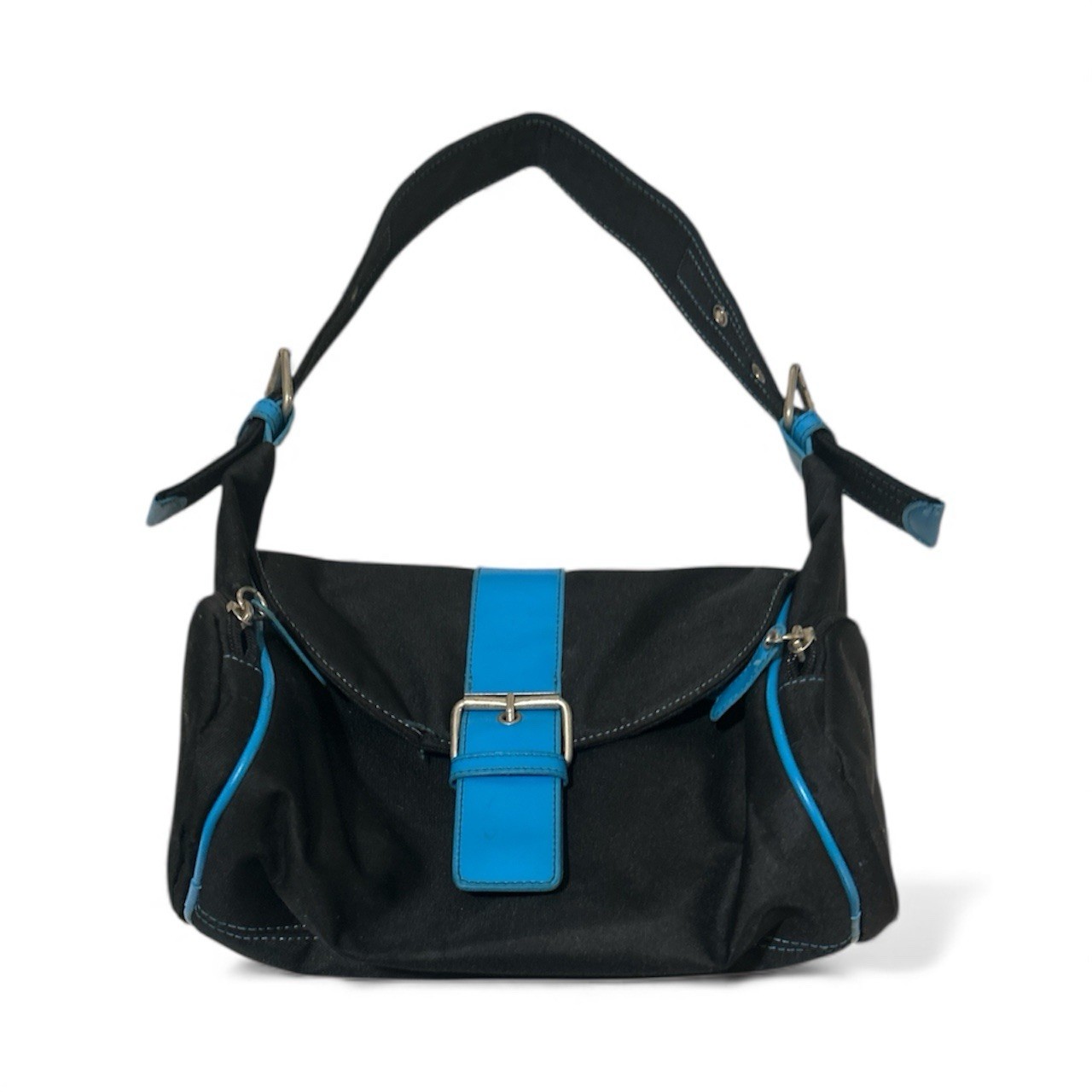 Cute Black and Blue Shoulder Bag Purse for Women