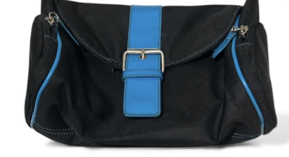 Cute Black and Blue Shoulder Bag Purse for Women - photo 3