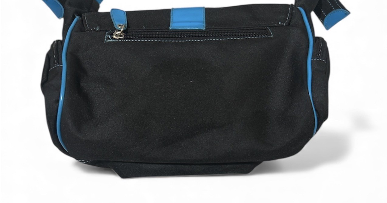 Cute Black and Blue Shoulder Bag Purse for Women - photo 4