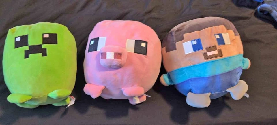 Minecraft Plush Toys Set Creeper Pig Steve