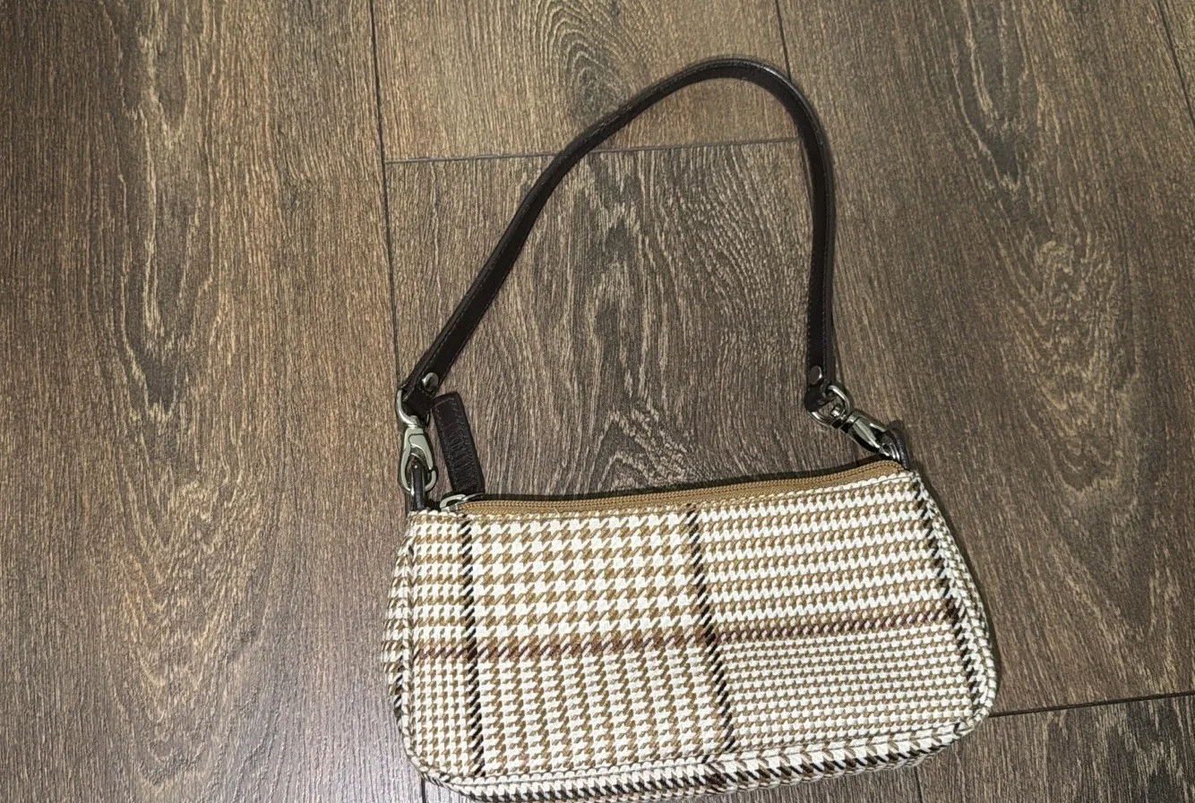 Ralph Lauren Plaid Houndstooth Small Shoulder Bag - photo 3