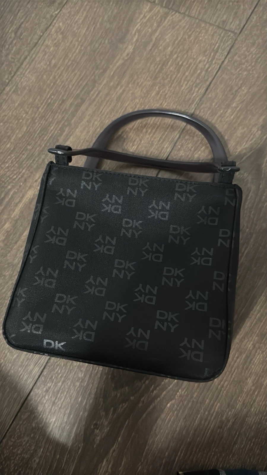 Y2K Vintage Inspired DKNY Monogram Mini Black Tote - photo 2