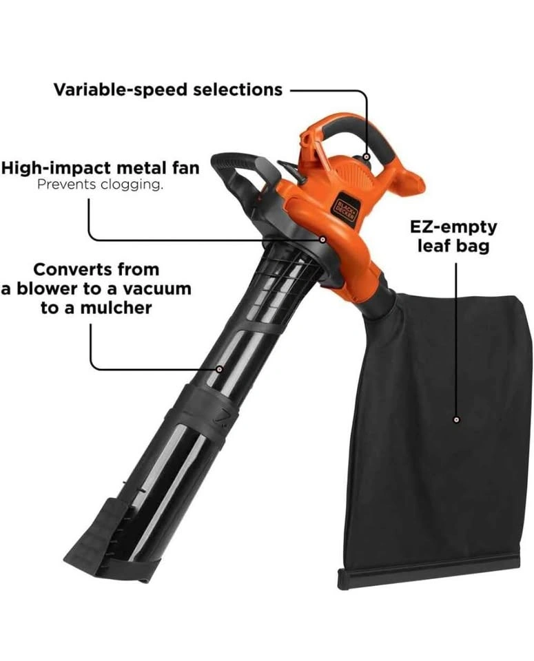 Electric Leaf Blower, Vacuum/Mulcher - photo 2