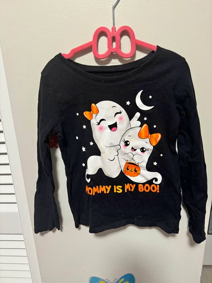 Black Ghost Long Sleeve Shirt Size 4T