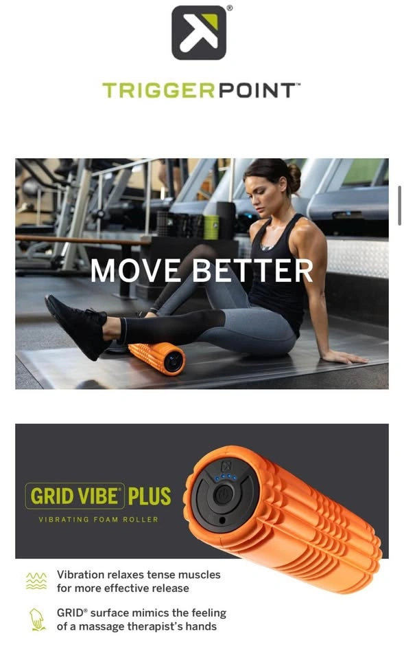 TRIGGERPOINT GRID VIBE PLUS — 4speed vibrating foam roller $50 - photo 3