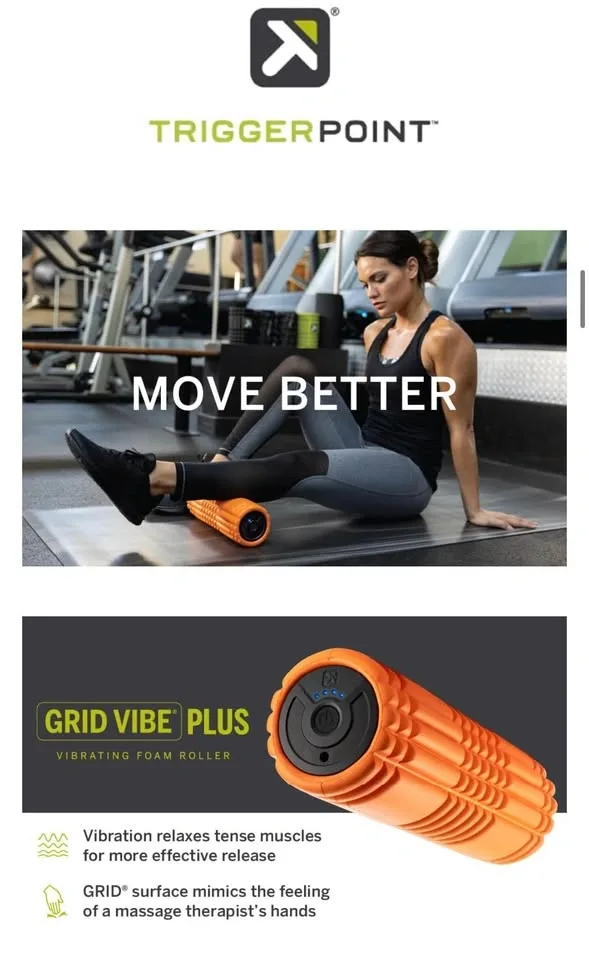 TRIGGERPOINT GRID VIBE PLUS — 4speed vibrating foam roller $50 - photo 3