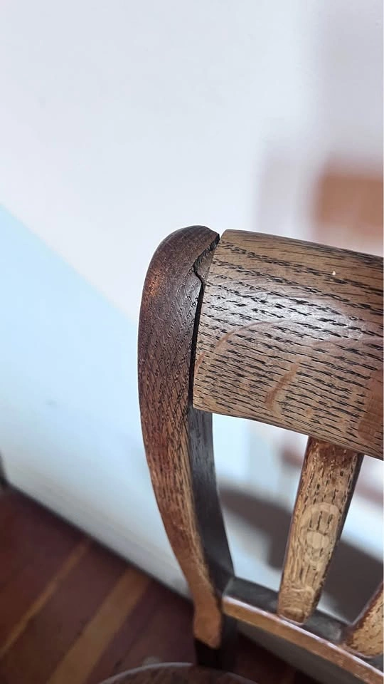 Antique Oak Adjustable Office Chair – Gibson Guelph Canada (c.19 - photo 2