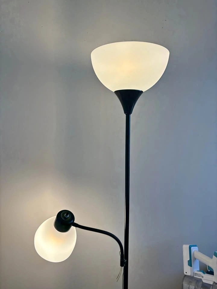 Ikea floor lamp with two lights