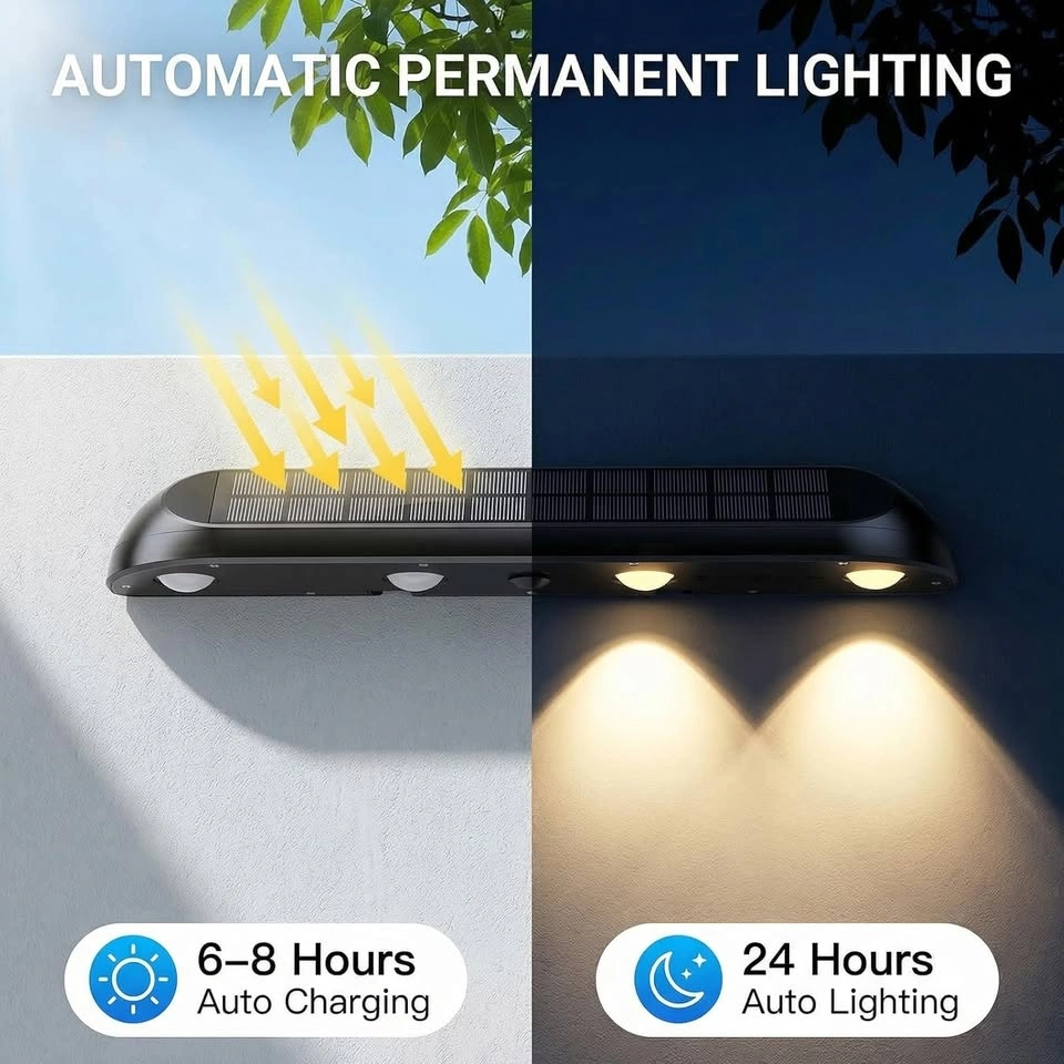 Solar Fence Lights Outdoor Waterproof 4 Packs - photo 3