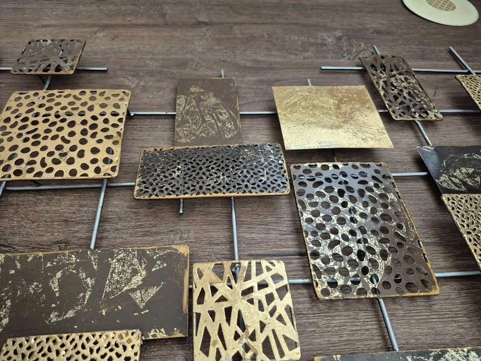 Modern Industrial Geometric Metal Wall Art - photo 2