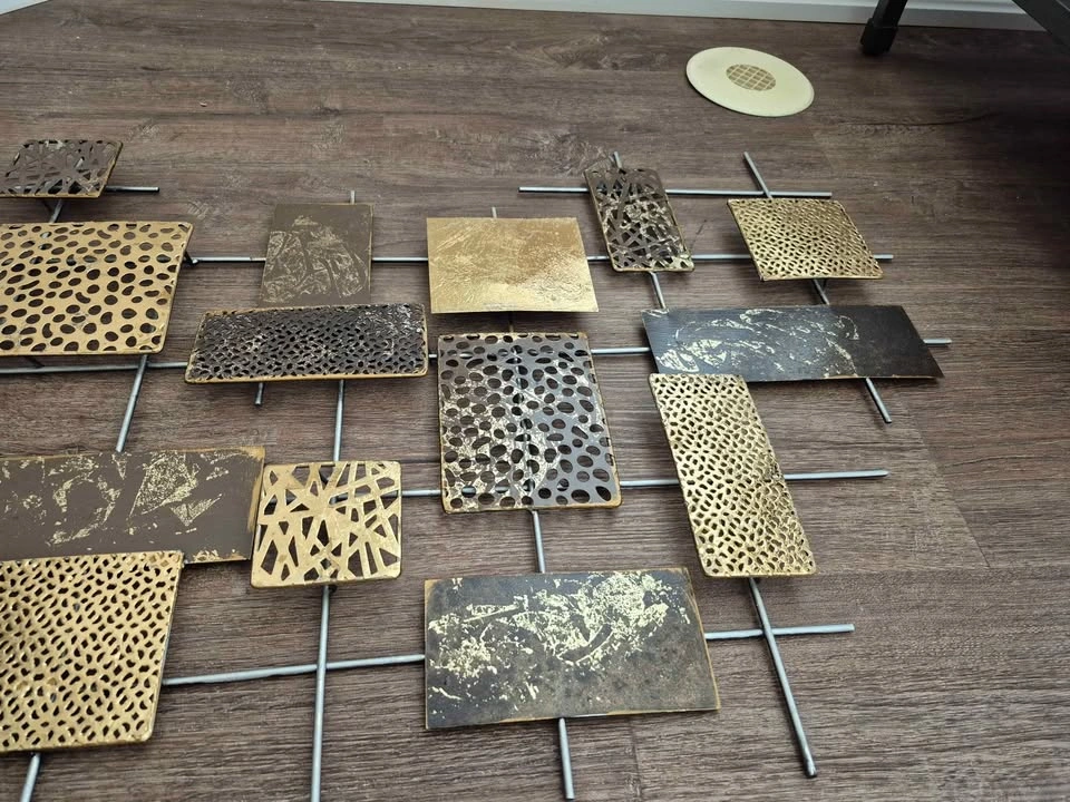 Modern Industrial Geometric Metal Wall Art - photo 3