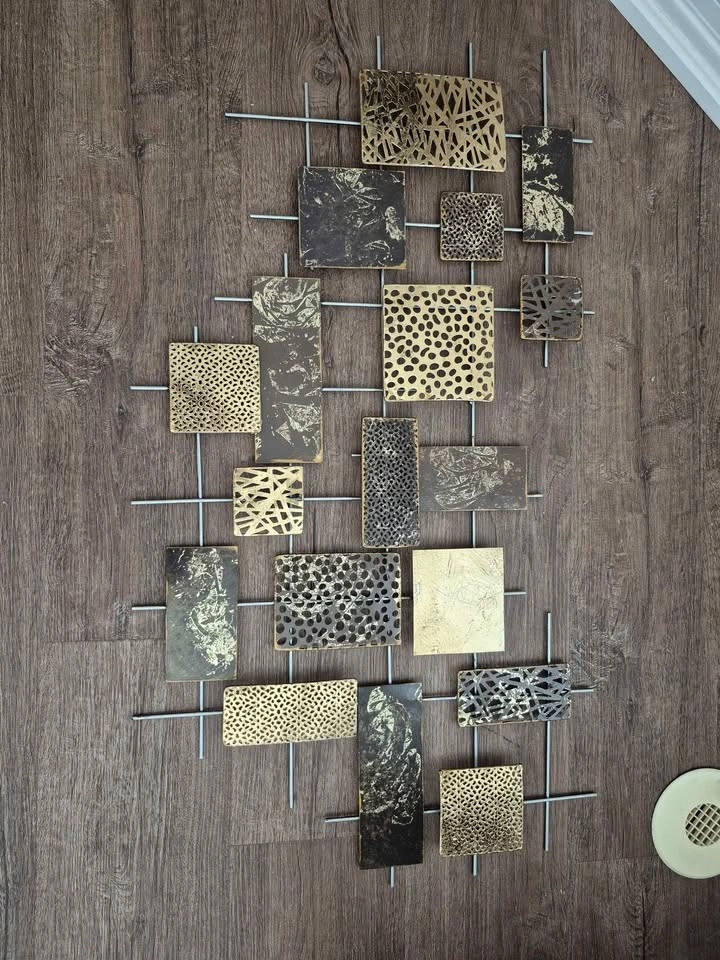Modern Industrial Geometric Metal Wall Art - photo 5
