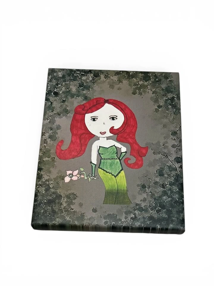 Poison ivy on a canvas 8 x 10