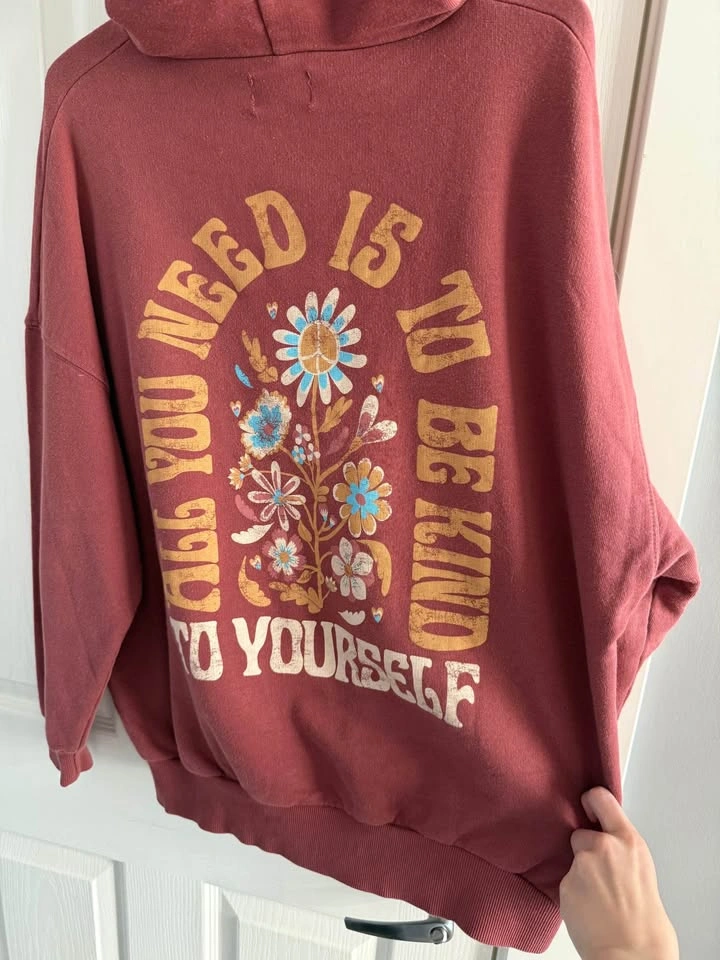 Burgundy Graphic Hoodie - photo 2