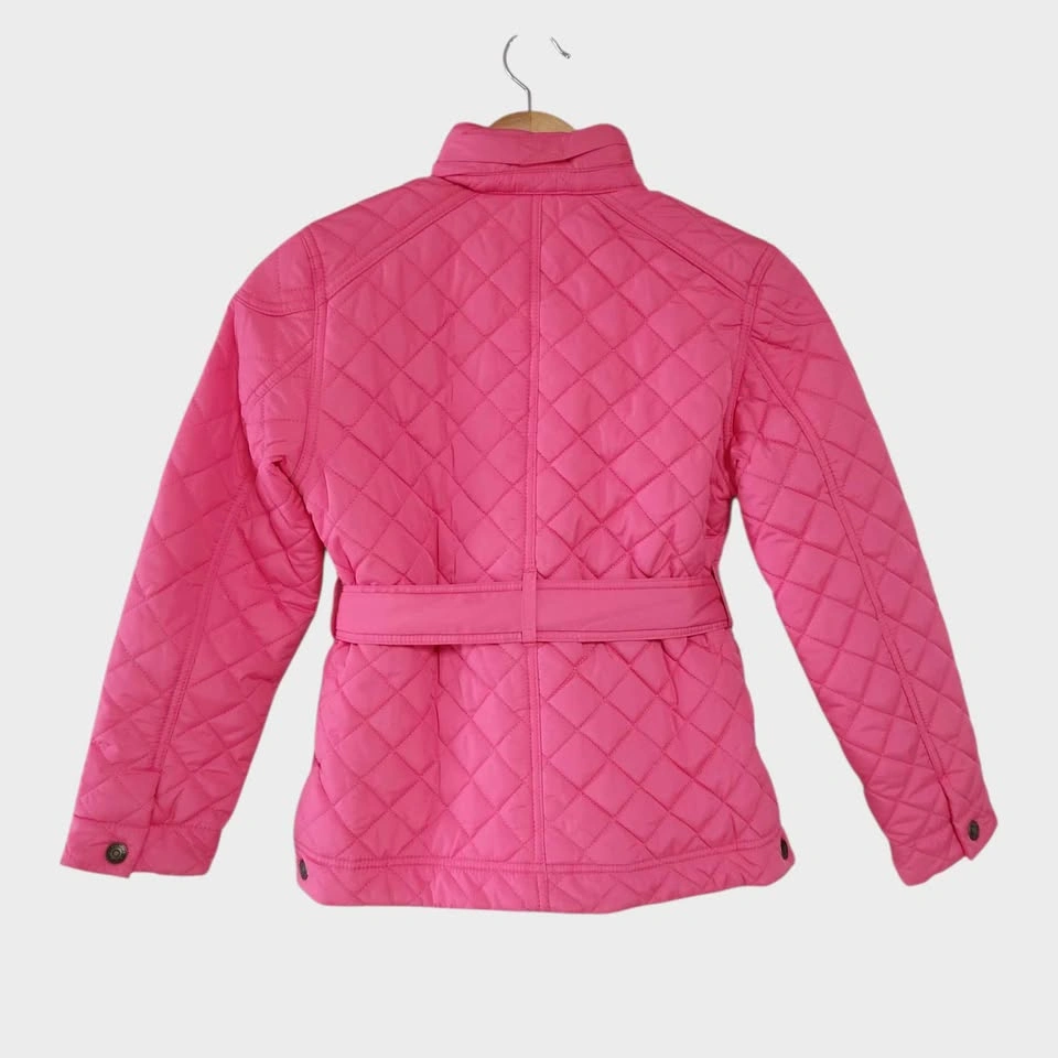 Tommy Hilfiger Girl's Pink Quilted Barn Jacket - Large (12-14) - photo 3