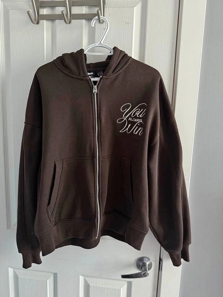 Brown zip up hoodie