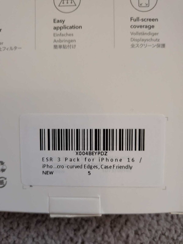 ESR iPhone 16 Privacy Screen Protector - photo 3