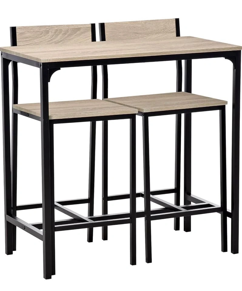 Industrial Bar Table and Chairs