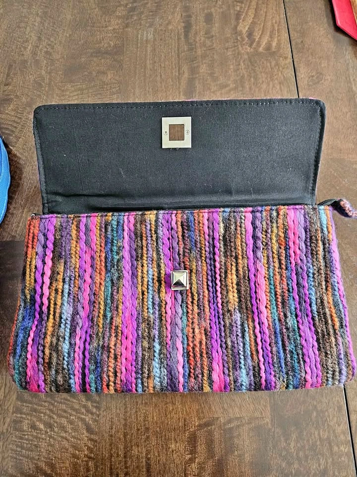 Colorful Knit Statement Clutch (Like New)