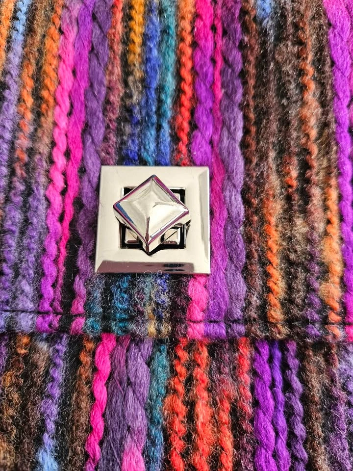 Colorful Knit Statement Clutch (Like New) - photo 2