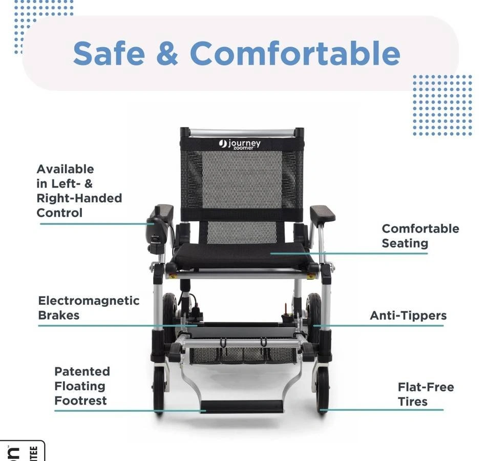 Journey Zoomer Lightweight Folding Power Chair - photo 2