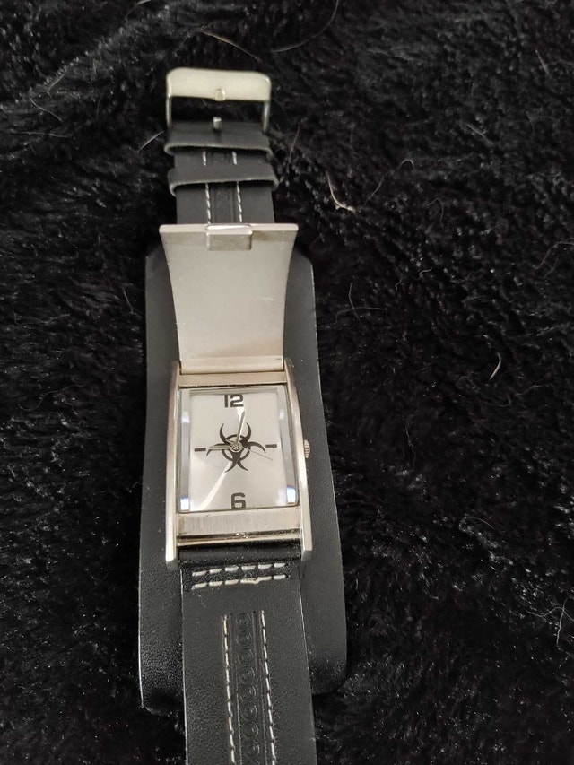 Steampunk Biohazard Leather Watch