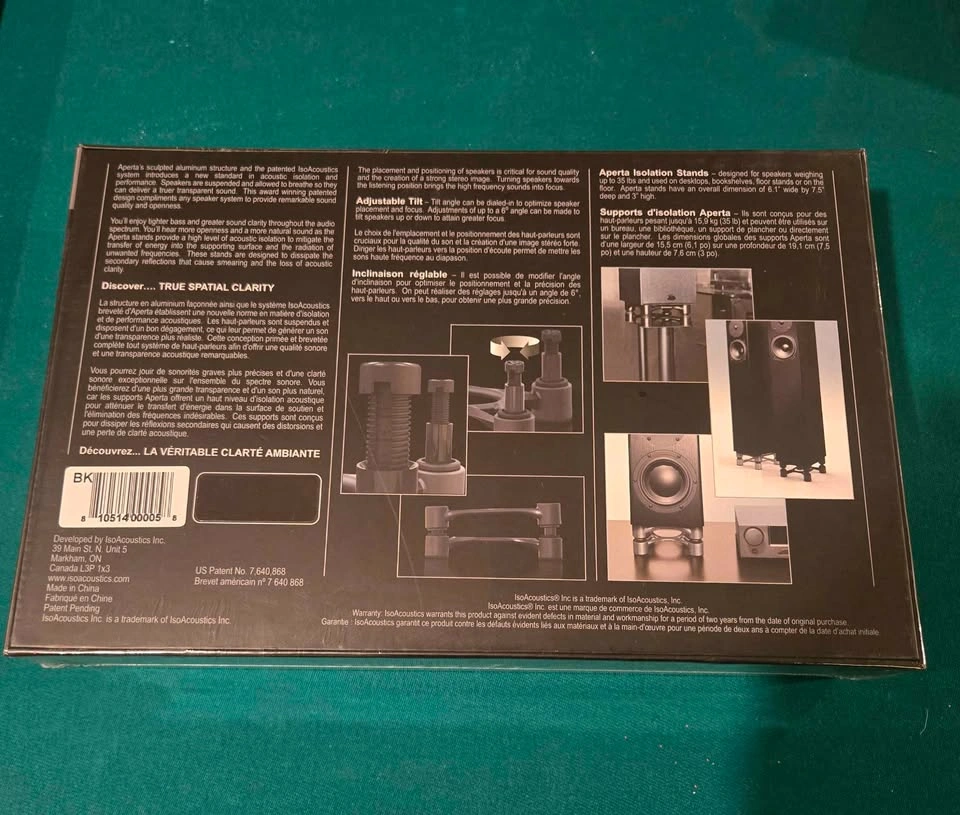 IsoAcoustics Aperta Speaker Stands (New) - photo 2