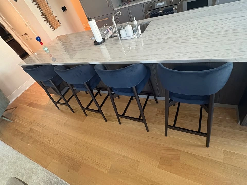 Set of 4 West Elm Custom Counter Stools - Brand New - photo 2