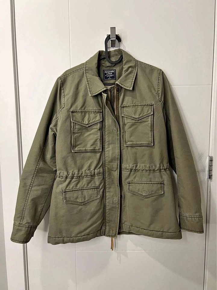 Abercrombie & Fitch Utility Jacket - Sherpa Lined - Size S