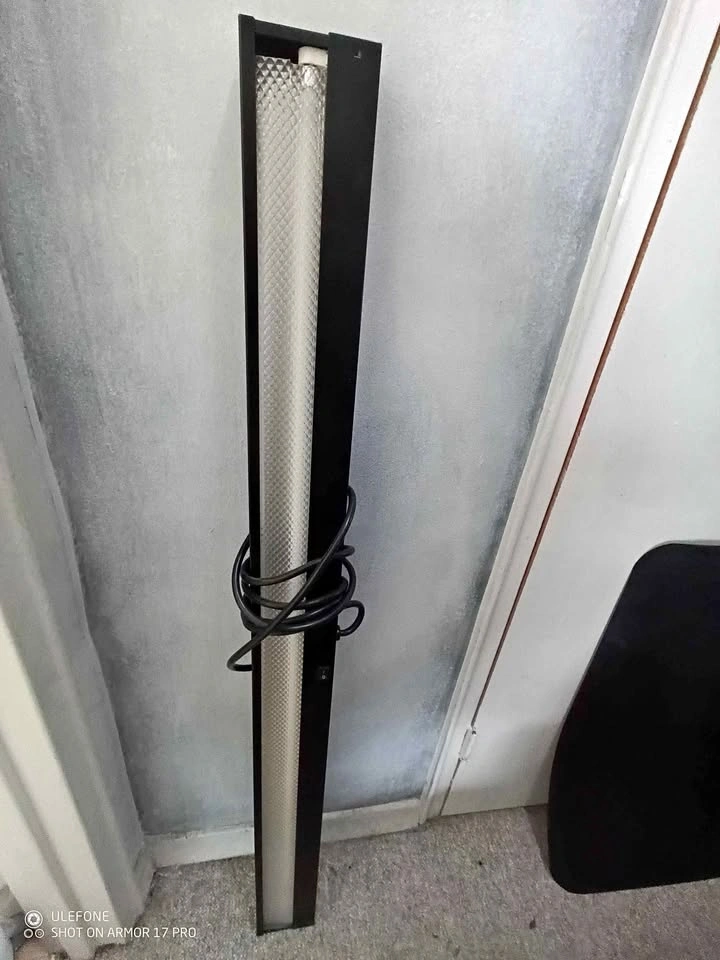 Black Fluorescent Light Fixture