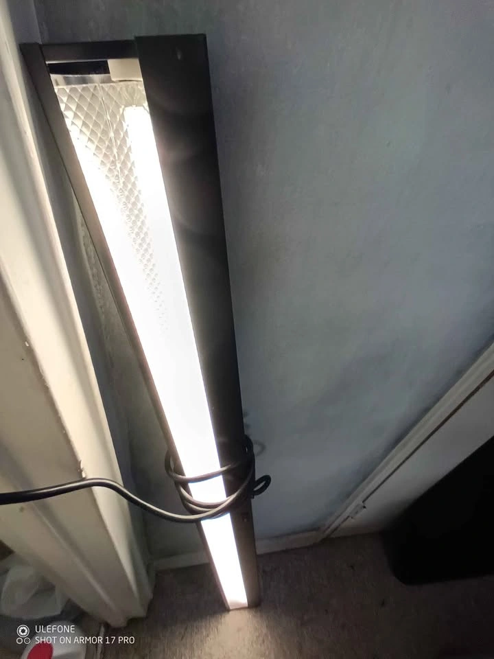 Black Fluorescent Light Fixture - photo 2