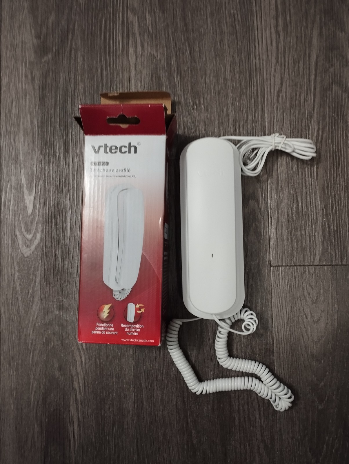VTech Trimstyle Corded Telephone (CD1103), White - photo 2