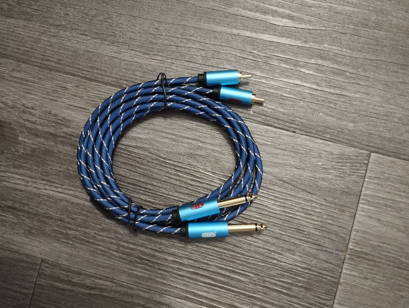EMK RCA to 1/4 Inch Stereo Audio Cable - photo 2