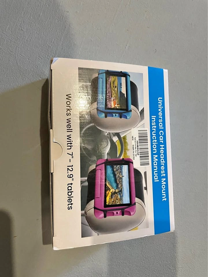 Car headrest mount for tablets