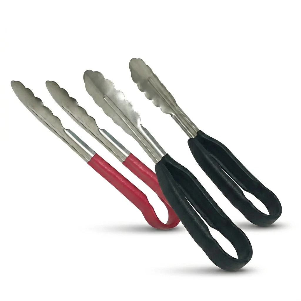 TAN.Rii Heavy Duty Plastic Coated Utility Tongs 9" Single or 2-P - photo 3
